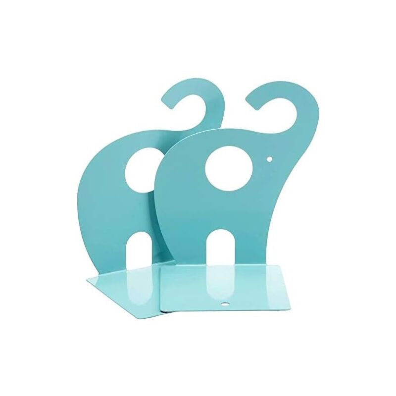 Csparkv - Serre Livres pour Enfants Elephant Creative Livres de Fer pour Enfants Papeterie Tables Simples Enfants Serre-Livres pour Animaux 1 Paire