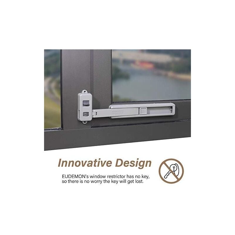 Csparkv - Serrure de fenêtre à l'épreuve des enfants, restricteur de fenêtre de, Facile à installer et à utiliser Adhésif 3M vhb, Sans outils ni