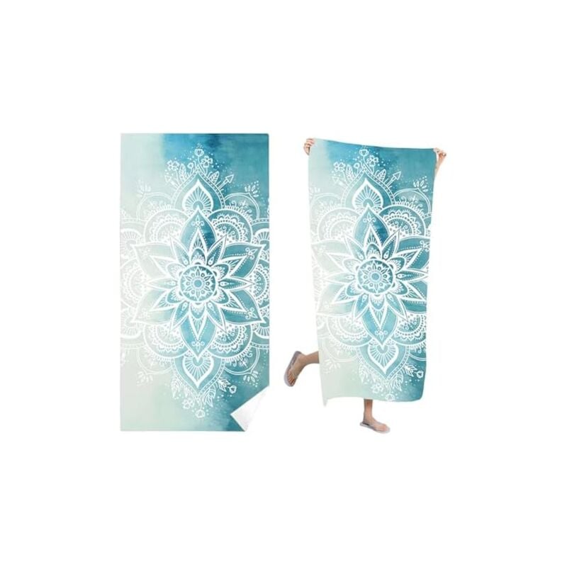 Csparkv - Serviette de Plage Microfibre 180x90 Anti Sable Drap de Bain Grande Taille Drap de Plage à Séchage Rapide pour Plage, Voyages, Piscine,