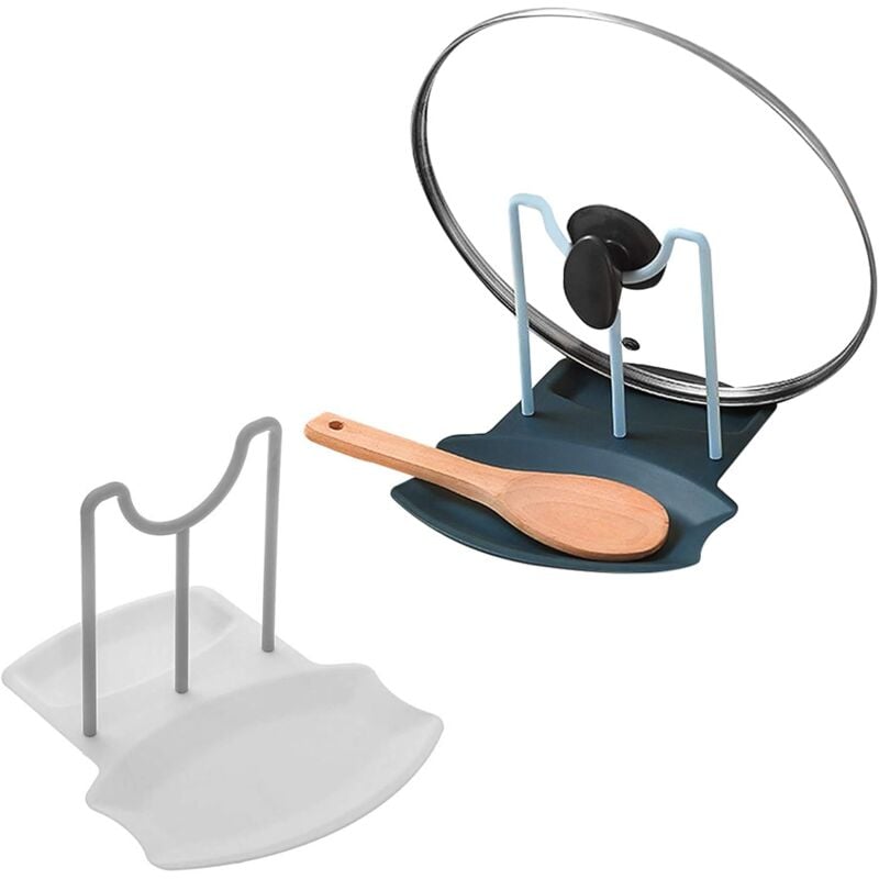Csparkv - Support Couvercles Casseroles Cuisine Porte-Couvercle Multifonction pour Casserole Porte-Cuillère De Grande Taille Couvercle de Casserole