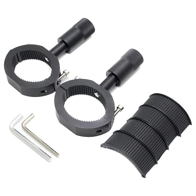 Support de Phare Moto,Support Projecteur De Moto Métal Support De Phare Additionnel Pince De Tube De Barre Fixation Universels Support De Fixation