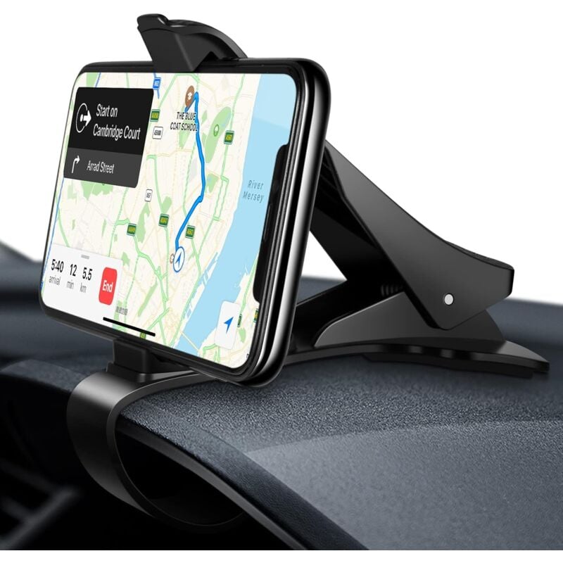 Support Telephone Voiture, Support de Fixation Universel pour Tableau de Bord pour Téléphones, Compatible avec la Plupart des Smartphones de 3,5 à