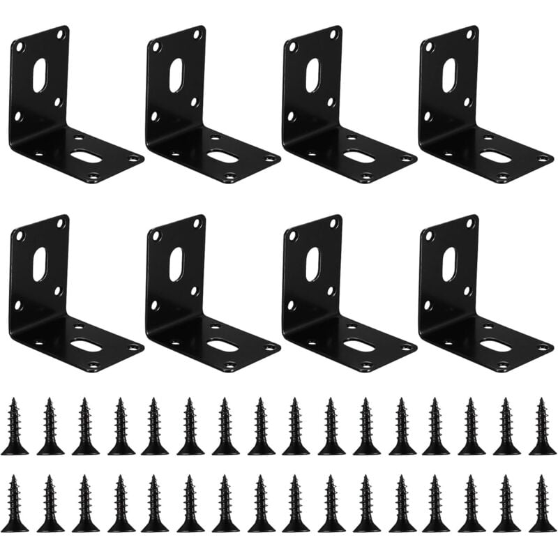 Csparkv - Supports d'Angle, Ensemble de 4 Pièces 70x70x50mm Connecteurs d'Angle en Fer Massif Angles de 90 Degrés, Équerres d'angle pour la
