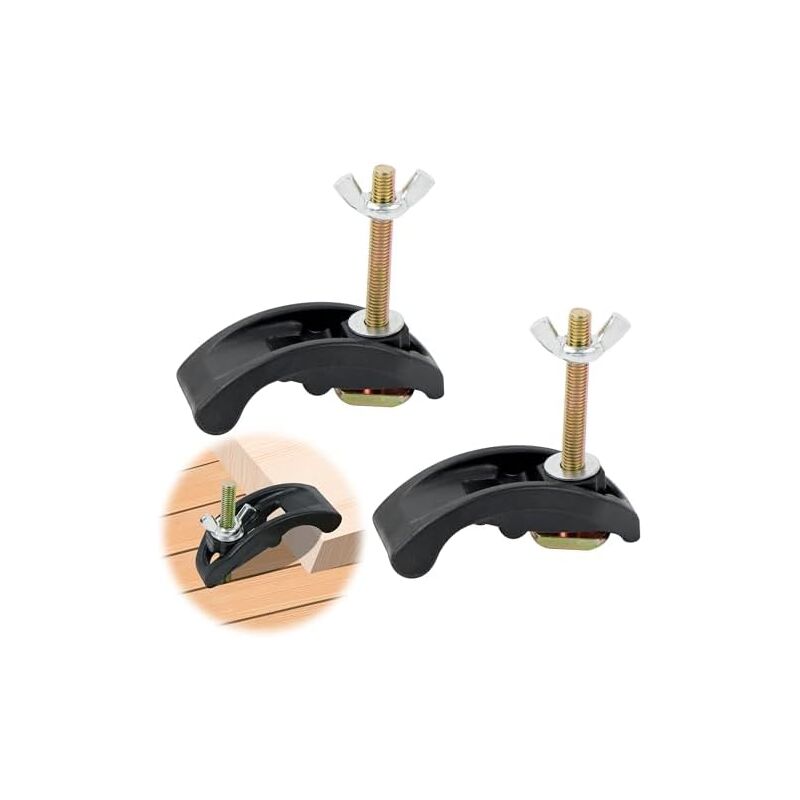 T Track Clamp, T-Track Clamp Aluminum Alloy T-Slot Clamps for Workbench Clamping and Quick Release for T-Slot Woodworking Tool 2Pcs - Csparkv