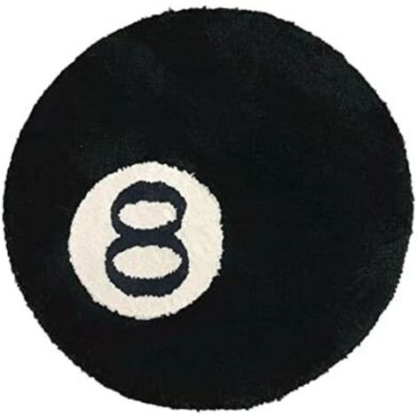 CSPARKV Tapis de Sol antidérapant - Tapis de Salle de Bain pour Chambre d'enfant - Tapis décoratif Noir pour Salon décoration de fête