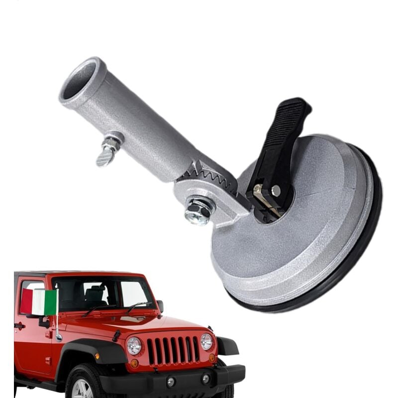Csparkv - Ventouse pour mât de drapeau de voiture, support de drapeau à ventouse,Support de drapeau de voiture - Support de drapeau pour camping-car,