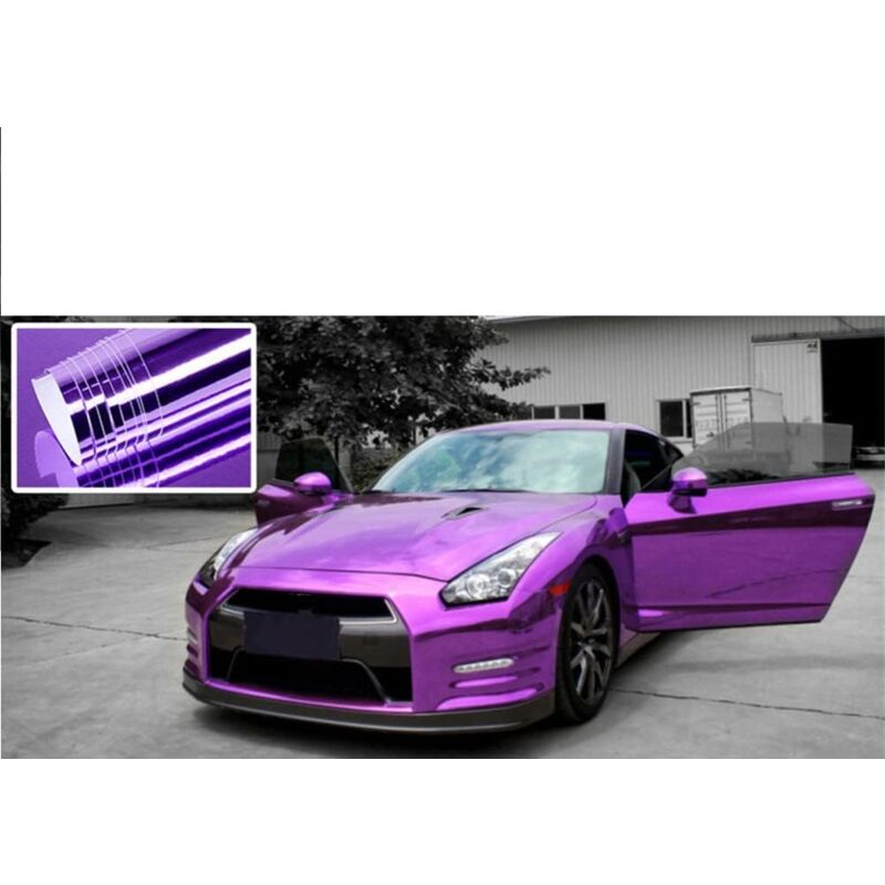 CSPARKV Violet 152cm x 50cm Film de Protection Auto-adhésif,Film de Protection de Voiture en PVC Film Galvanique pour Film de Surface de Miroir de