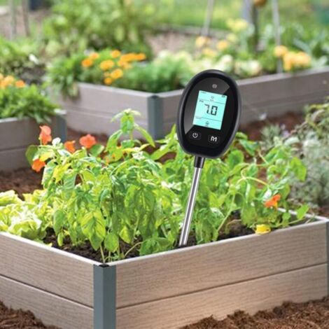 CSPARTV (31×5,8×5,8 cm) Bodenmessgerät für den Gartenbau, pH-Tester für Boden – 6-in-1-Feuchtigkeitsmesser für den Innenbereich, präzises pH-Messgerät für Boden, Bodenfeuchtigkeitsmesser