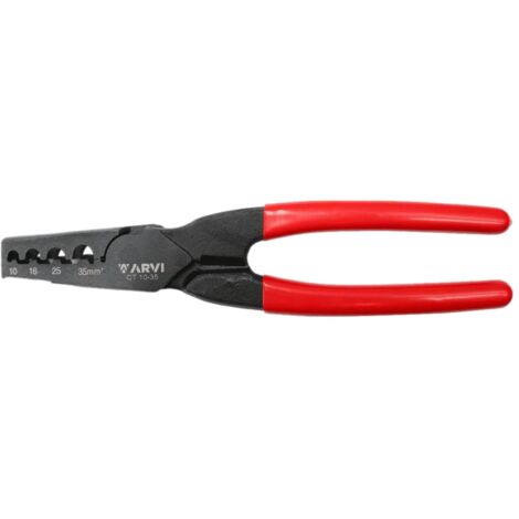 Ct-10-35 Pince à Sertir Les Embouts De Câblage 10mm² à 35mm² - Longueur 220mm - Arvi