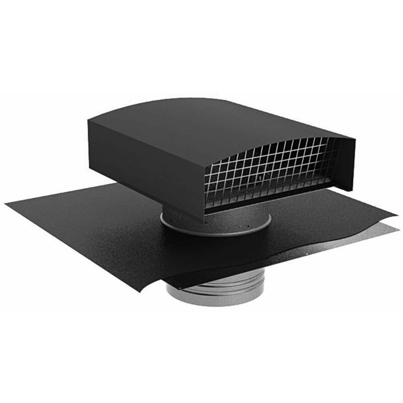 Atlantic - Chapeau de toiture ct - ø : 160 mm - Couleur : gris