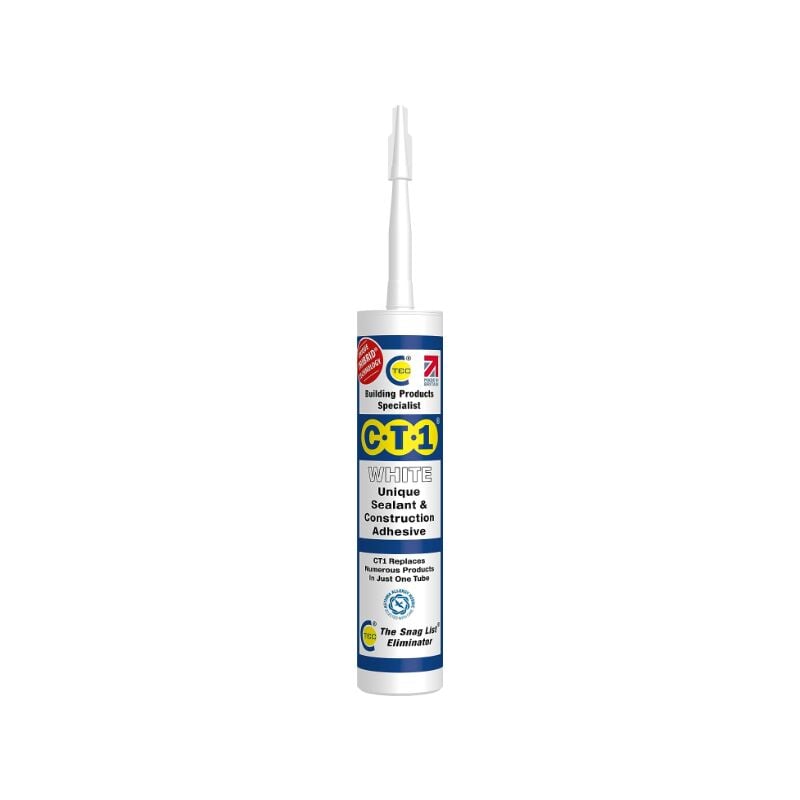 George Boyd - CT1 White tribrid Multi-Purpose Sealant & Adhesive 290ml Flexible Odourless - White