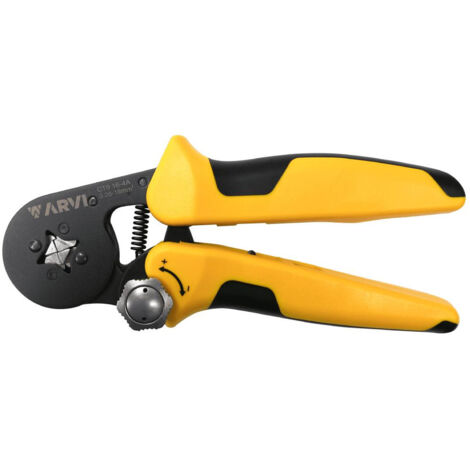 Ct9-16-4a Pince à Sertir Les Embouts De Câblage 0,75mm² à 16mm² - Longueur 175mm - Matrice Carrée - Gamme Pro - Arvi
