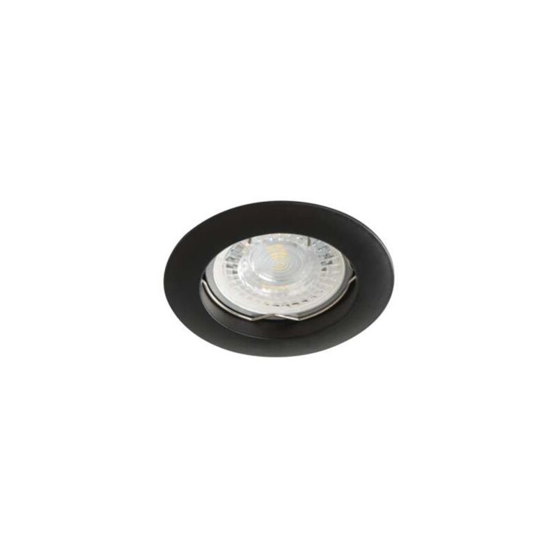 Support Spot Recessable vidi Mat negro redondo