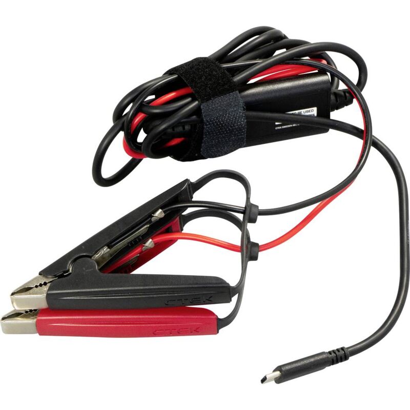 Ctek - 40-465 Câble de charge usb-c® Borne de pôle de batterie cs free usb-c Ladekabel mit Zangenanschluß für Fahrzeugbat