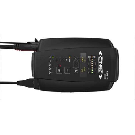 Ctek Cargador de baterías MXTS 40 uso profesional 12/24V 40/20A, auto, moto, camión