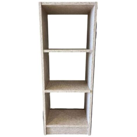 CTF Libreria Bassa Tela Rame - 3 Ripiani 40x28x106 cm