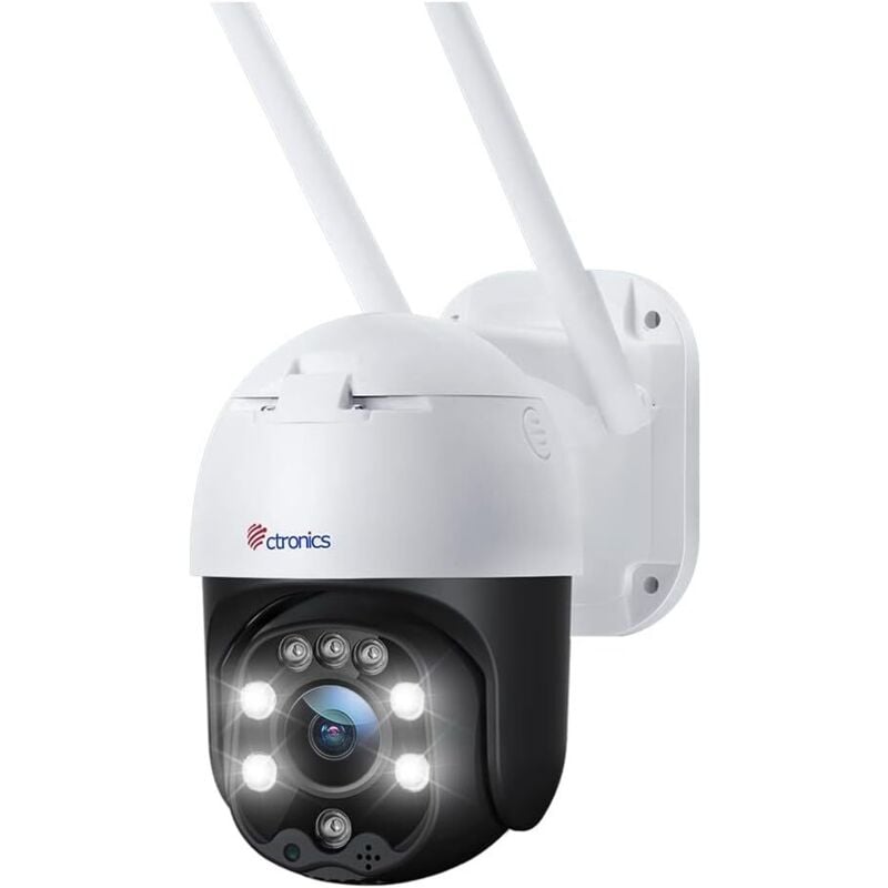 Caméra Surveillance WiFi Détection Mouvements Humaine Suivi Auto ptz Audio Bidirectionnel Vision Nocturne Couleur - Ctronics