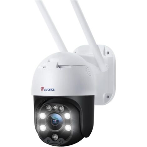 Ctronics Caméra Surveillance WiFi Détection Mouvements Humaine Suivi Auto PTZ Audio Bidirectionnel Vision Nocturne Couleur