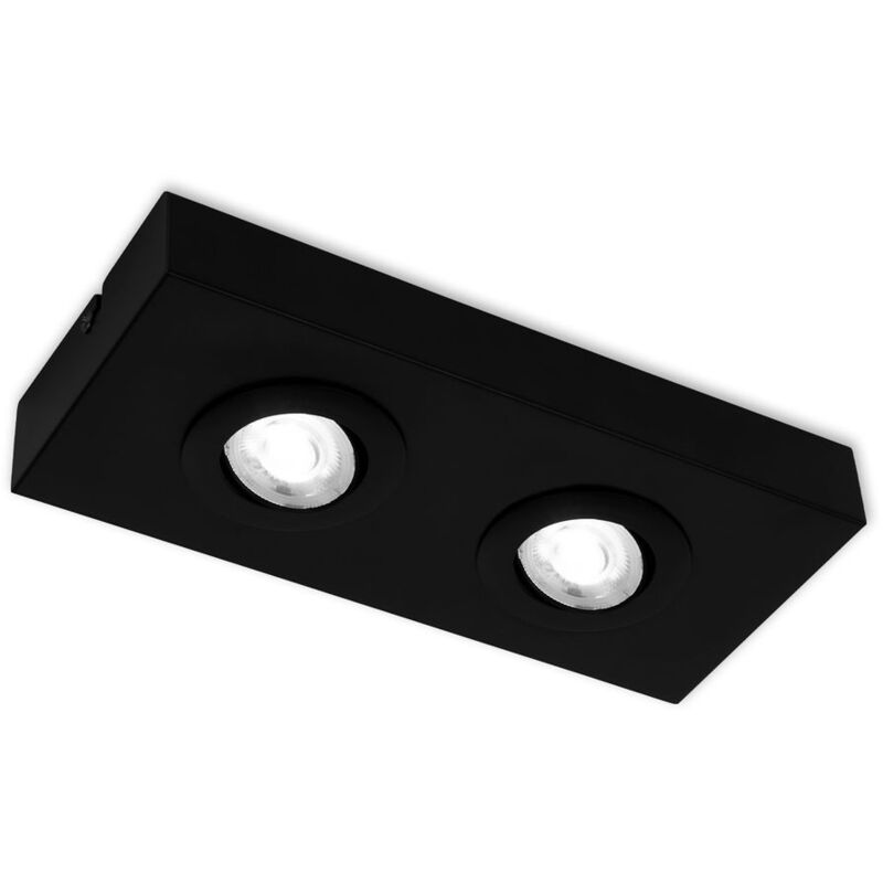 Cts Plafonnier led, noir, 2xplatine LED/4W