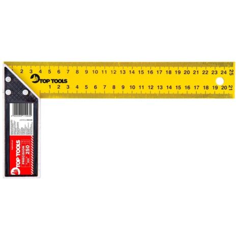 Cuadrado de acero Top Tools de 250 mm - preciso y templado
