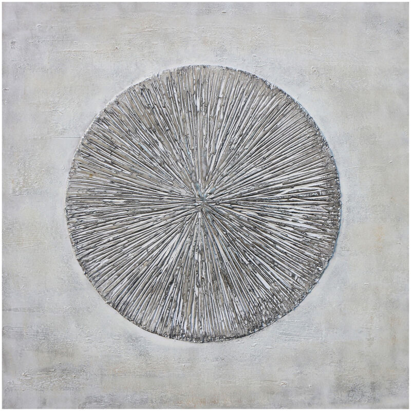 Kuateh - Tableau Peinture Abstraite Kuatéh 100x100 cm avec Effet 3D