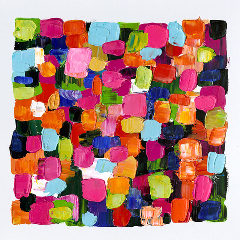 

kuateh - Cuadro abstracto cuadros de colores II. Óleo sobre lienzo (100 x 100 cm) - 50301011444536