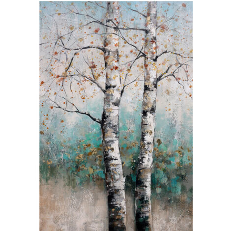 Cuadro Abstracto Kuatéh 80 x 120 cm Árbol de Otoño Óleo sobre Lienzo