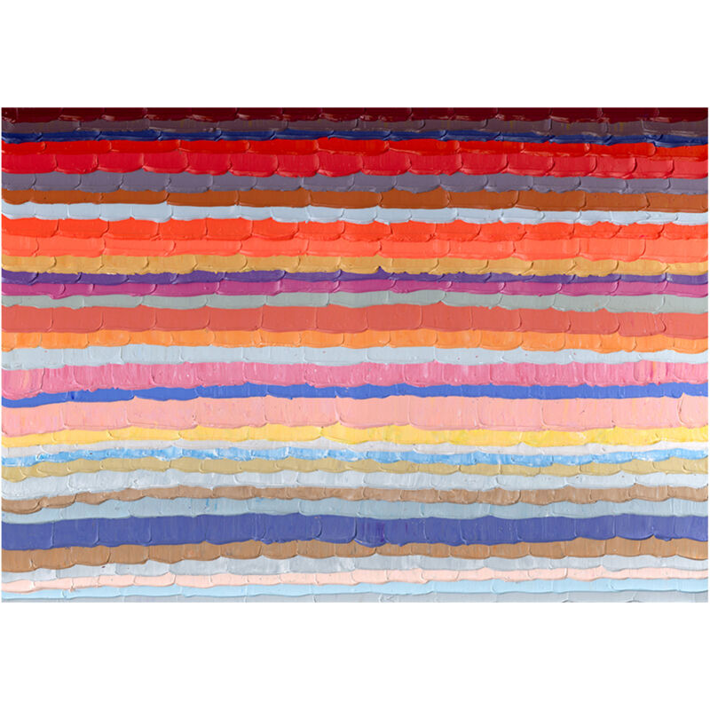 

kuateh - Cuadro abstracto líneas de color horizontales. Óleo sobre lienzo (200 x 140 cm) - 50301011444529