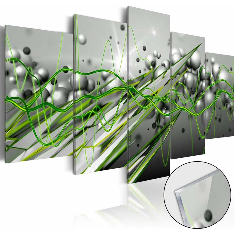 

Cuadro acrílico - Green Rhythm [Glass] Medidas 200X100