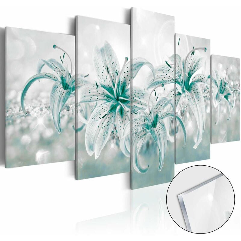 

Cuadro acrílico - Sapphire Lilies [Glass] Medidas 200X100