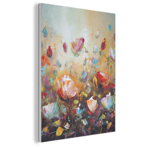 CUADRO ACÚSTICO Flores - Arte - Naturaleza - Pintura al óleo Cuadros de Pared 70x100