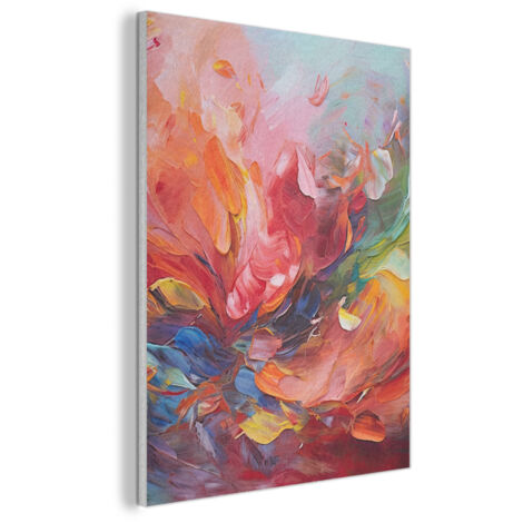 CUADRO ACÚSTICO Pintura al óleo - Arte - Abstracto - Colorido Cuadros de Pared 70x100