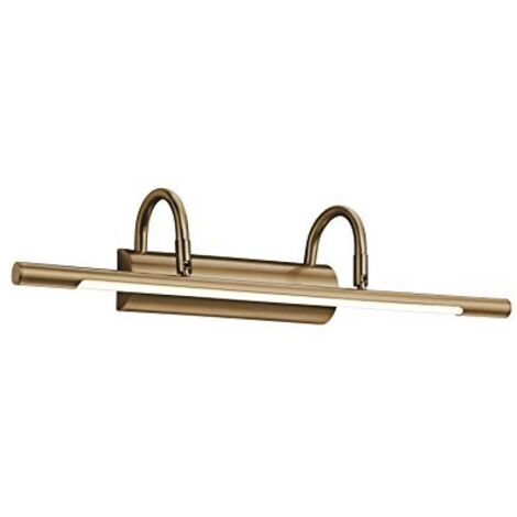 CUADRO APPLIQUE LED 8 W 900 lm 3.000 K PER QUADRI OTTONE INVECCHIATO . CM 48X10,6
