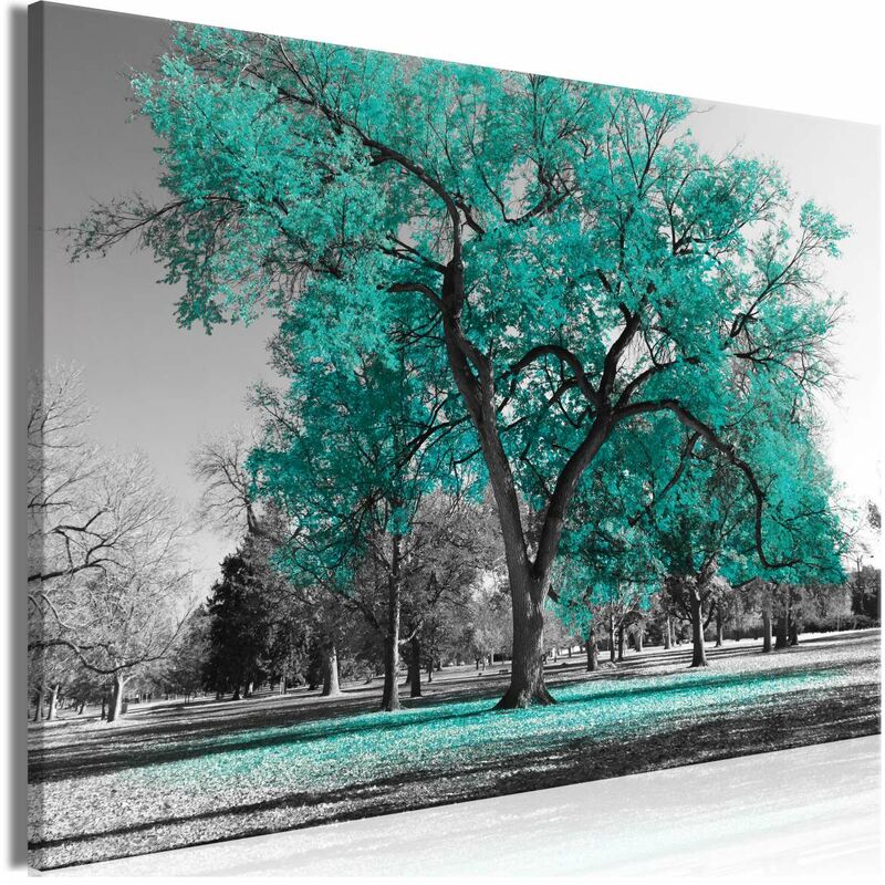 

Cuadro - Autumn in the Park (1 Part) Wide Turquoise Medidas 90X60