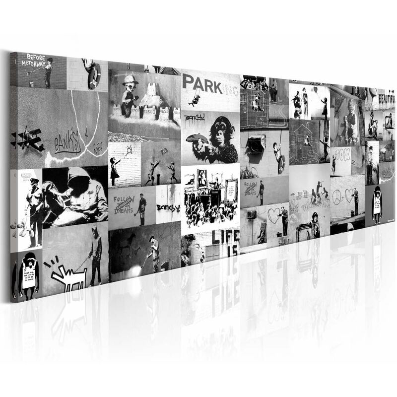 

Cuadro - Banksy: Graffiti Collage II Medidas 150X50