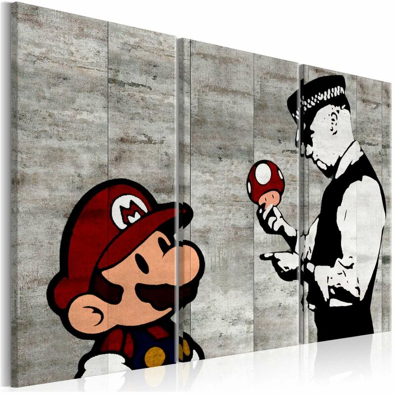 

Cuadro - Banksy: Mario Bros Medidas 90X60