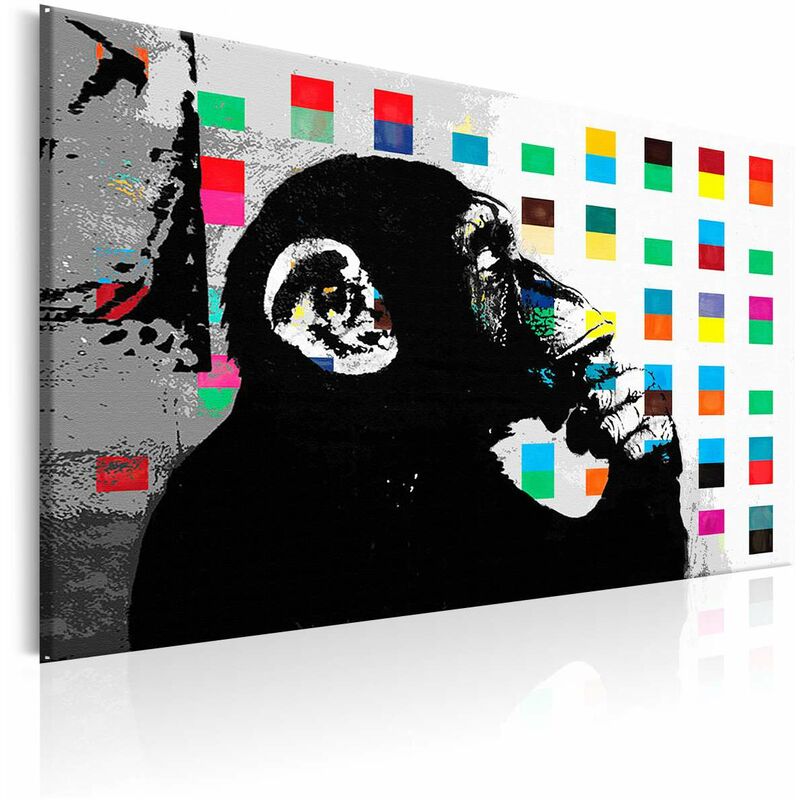 

Cuadro - Banksy The Thinker Monkey Medidas 60X40