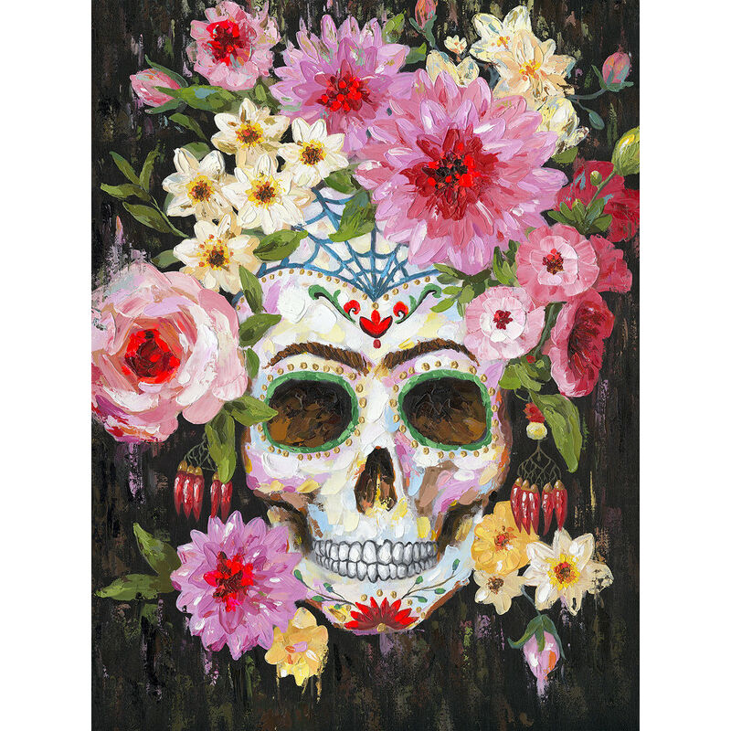 

Cuadro "Calavera Floral" - Multicolor