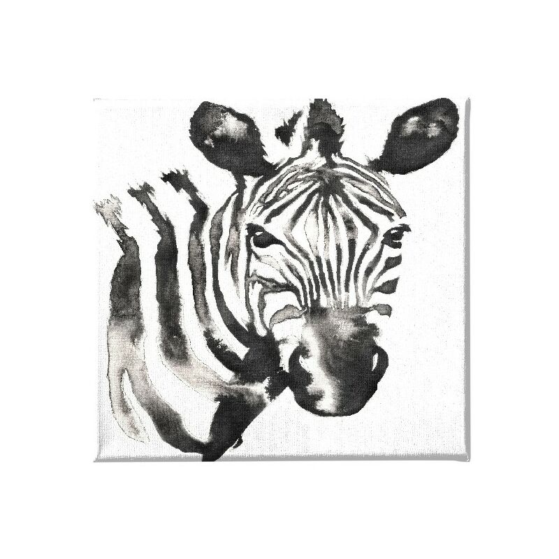 

Cuadro Cebra - Animales - para la sala de estar, la habitacion - Multicolor en Poliester, madera, 60 x 3 x 60 cm
