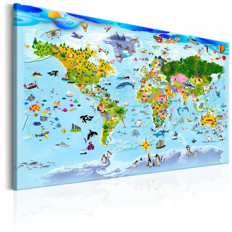

Cuadro - Children's Map: Colourful Travels Medidas 90X60