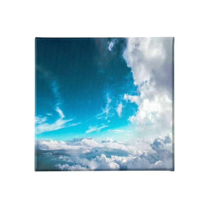 

Homemania - Cuadro Cielo - Naturaleza y paisajes - para la sala de estar, la habitacion - Multicolor en Poliester, madera, 60 x 3 x 60 cm