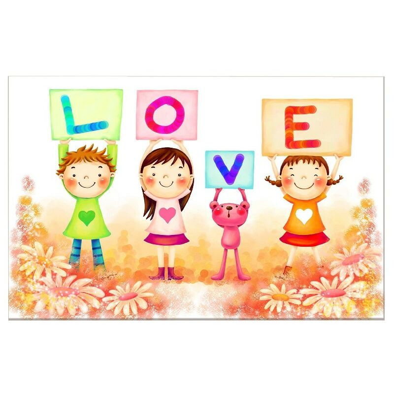 

Homemania - Cuadro Cita - Amor - para la sala de estar, la habitacion - Multicolor en Poliester, madera, 100 x 3 x 50 cm