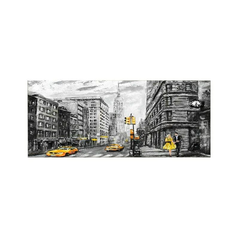 

Cuadro Ciudad - Ciudades y paisajes - para la sala de estar, la habitacion - Multicolor en Poliester, madera, 70 x 3 x 100 cm