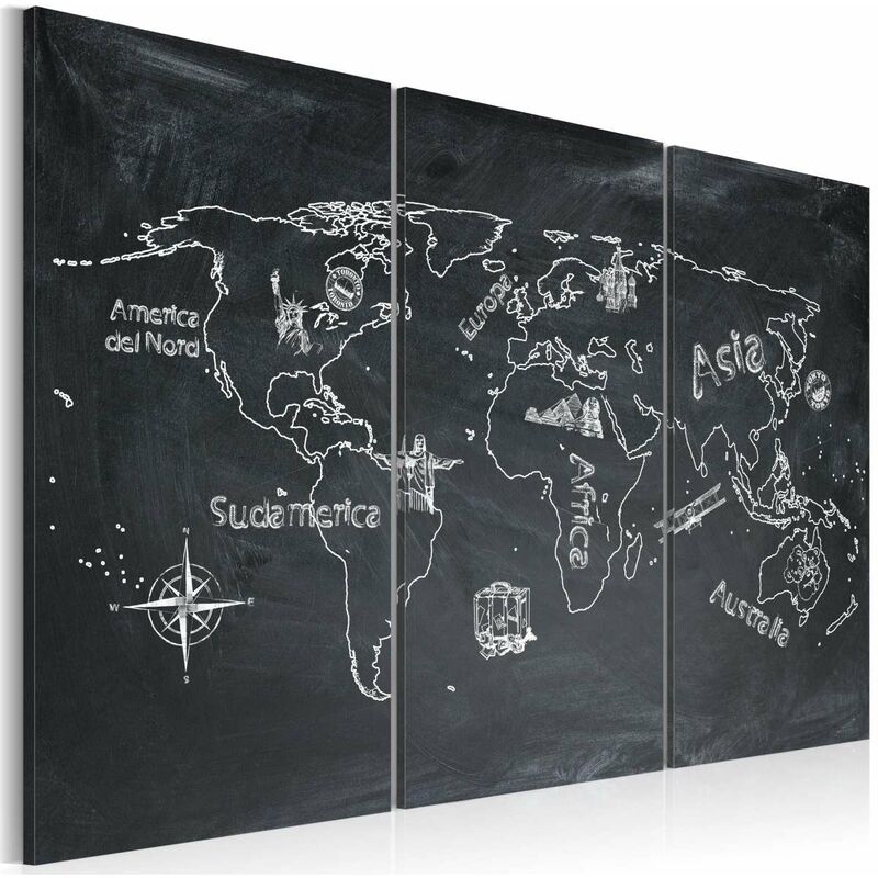 

Cuadro - Clase de geografía(italiano) - tríptico Medidas 120X80