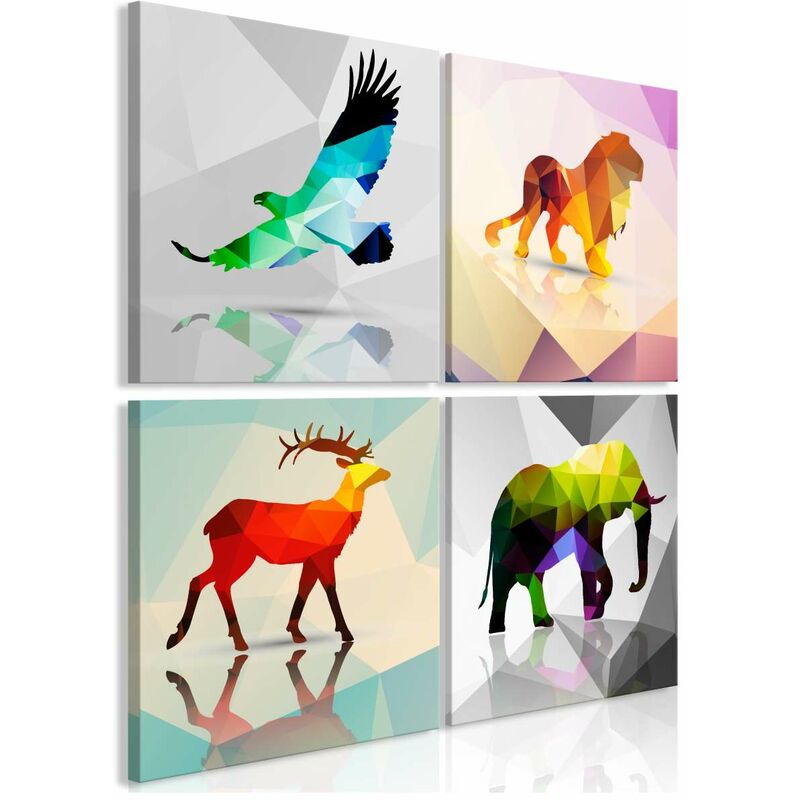 

Cuadro - Colourful Animals (4 Parts) Medidas 80X80