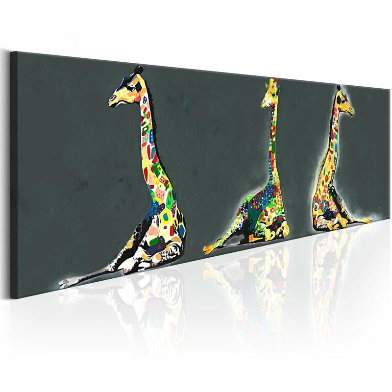 

Cuadro - Colourful Giraffes Medidas 120X40