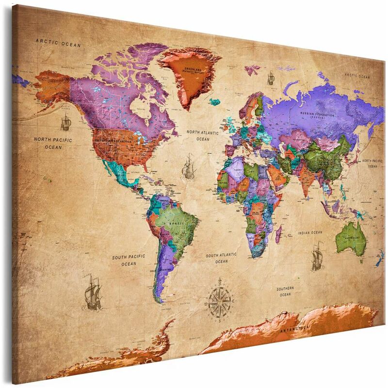 

Cuadro - Colourful Travels (1 Part) Wide Medidas 90X60