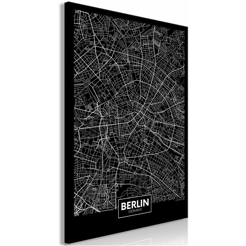 

Cuadro - Dark Map of Berlin (1 Part) Vertical Medidas 40X60