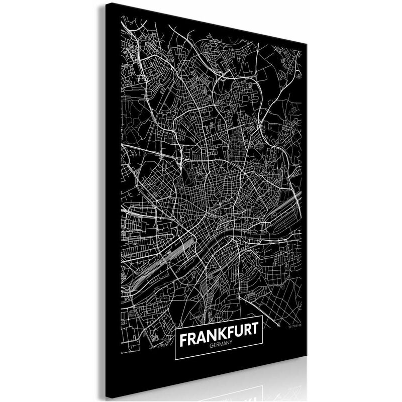 

Cuadro - Dark Map of Frankfurt (1 Part) Vertical Medidas 80X120