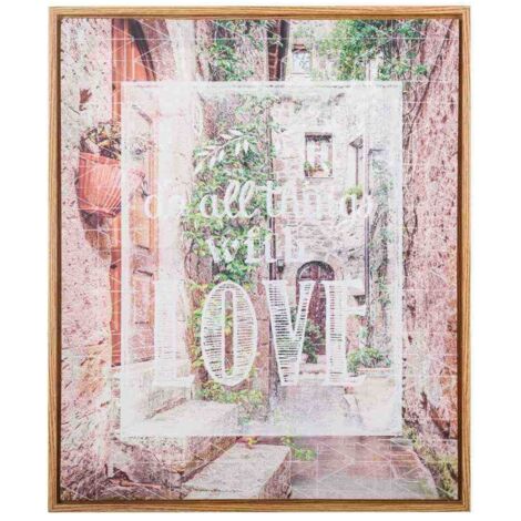 Cuadro de canvas impreso con marco 50x60x4